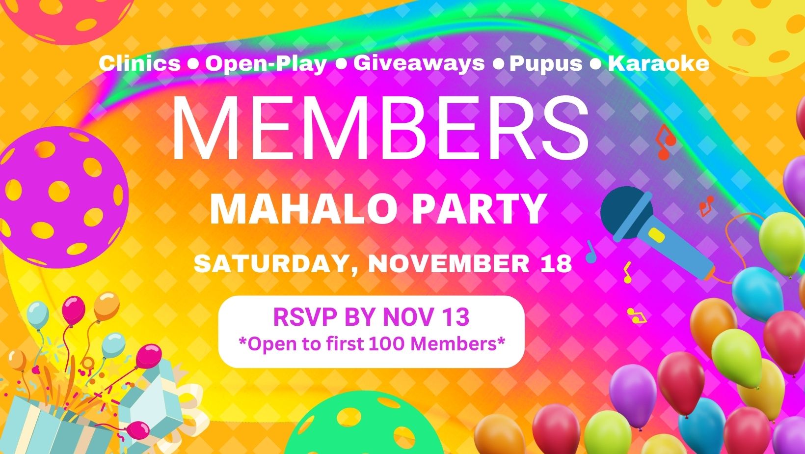2023MembersMahaloParty Oahu Pickleball Association